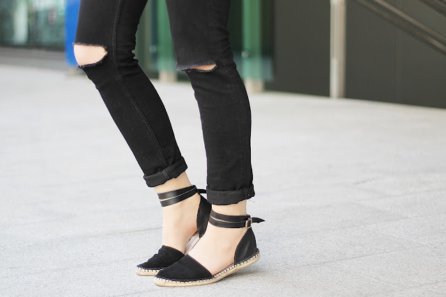 leather espadrilles