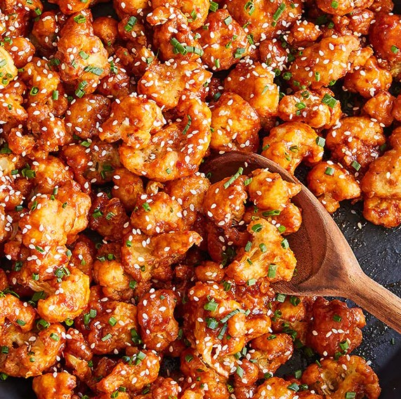 Korean-Style Popcorn Cauliflower #koreanrecipe #vegetarian