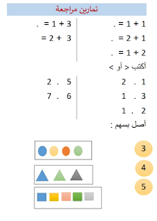 تمارين حساب سنة تحضيرية