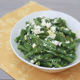 Green Beans with Feta and Mint | The Sweets Life