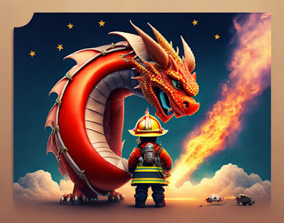The Brave Little Firefighter and the Dragon