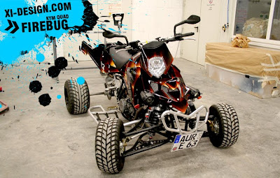 Firebug Quad Motorcycle Airbrush Design