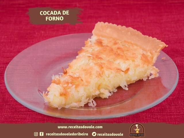 Receita de Cocada de Forno