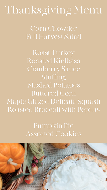 Thanksgiving Menu