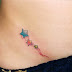 Art Tattoo feminina virilha Estrelas