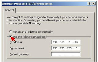 Gambar Pengisian IP Address