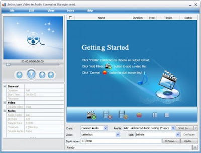 Joboshare Video to Audio Converter 2.9.4.0425