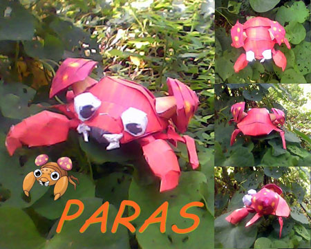 Pokemon Paras Papercraft