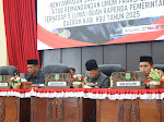 Jawaban Bupati Atas Pemandangan Umum Fraksi Dewan DPRD HSU, Tentang Lima Raperda