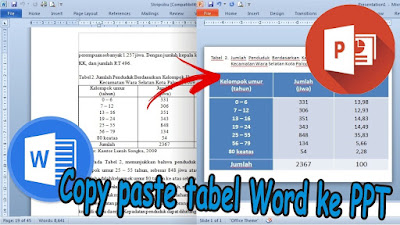 Cara Copy Paste Tabel dari Word ke PowerPoint