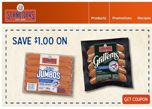Websaver Schnediers Hot Dog Coupon