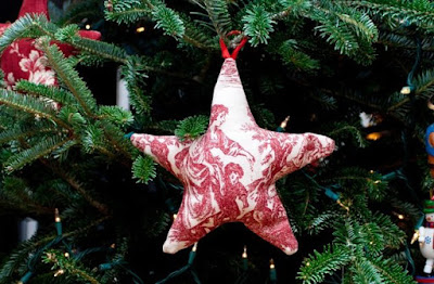 Fabric star ornaments 1