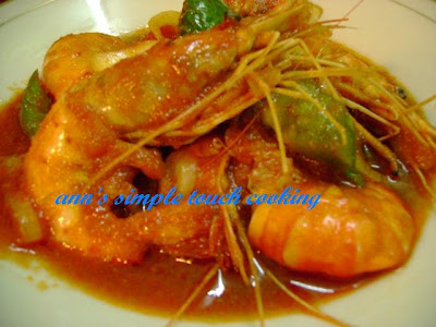 Simple Touch Cooking++::: Udang galah masak tiga rasa