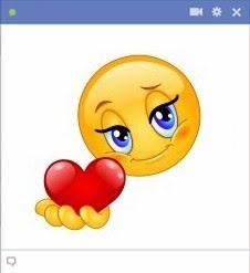 emoticon facebook heart love