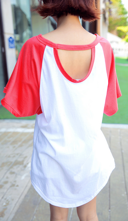 Back Cutout Raglan T-Shirt