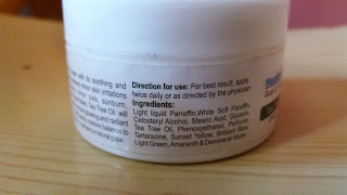 Ingredients List of HealthVit Bath & Body Tea Tree Body & Face Cream