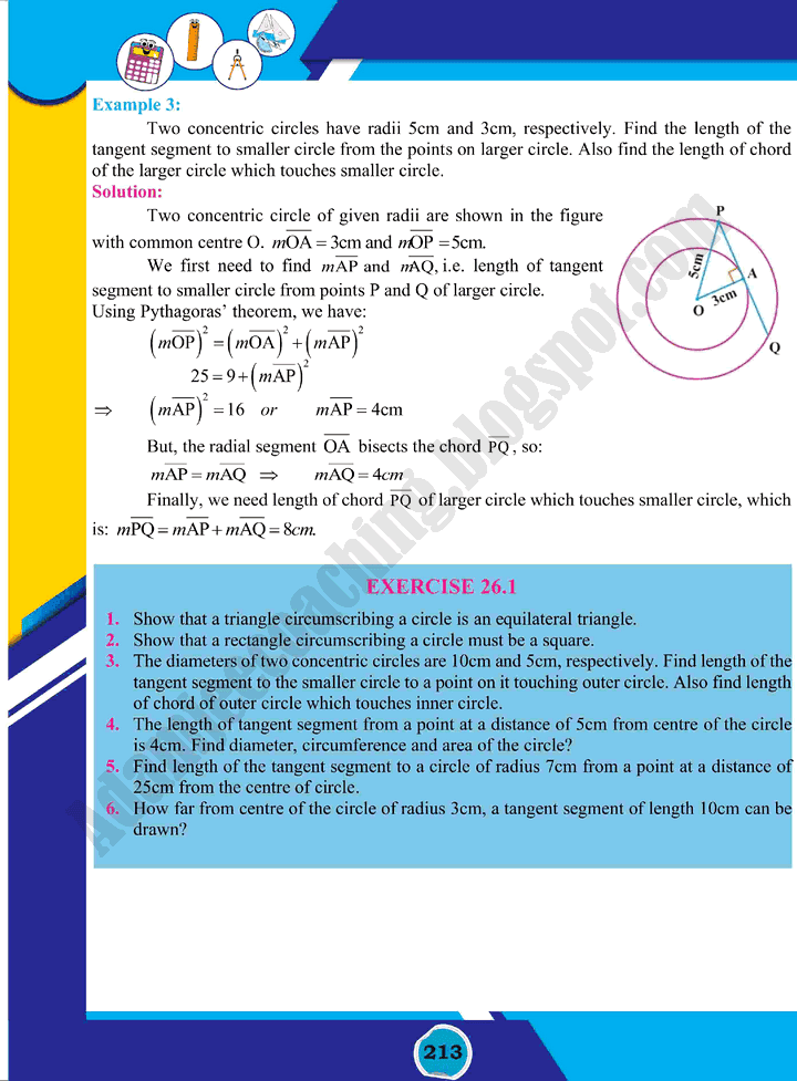 tangents-of-a-circle-mathematics-class-10th-text-book