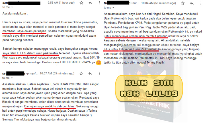 Rujukan Bantu Calon Lulus Ujian Psikometrik 2019