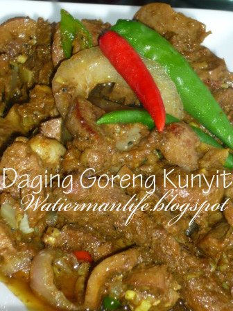 WATIERMANLIFE: Resepi Daging Goreng Kunyit
