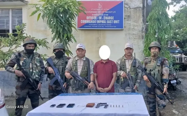 Five Arrested Across Manipur in Arms Seizure and Extortion Cases