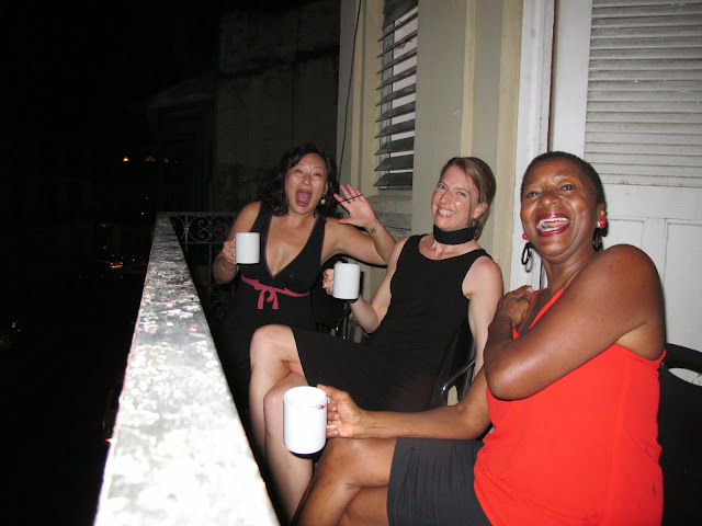 Ladies on the balcony