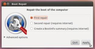 Mengembalikan Boot Loader Ubuntu Yang Hilang