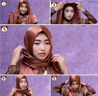 Tutorial Hijab Pashmina Satin Model Terbaru