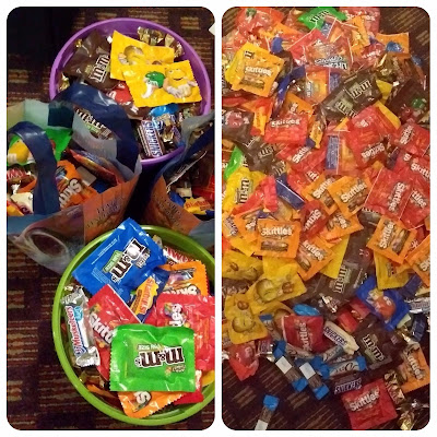 Doces distribuídos no Halloween da Disney