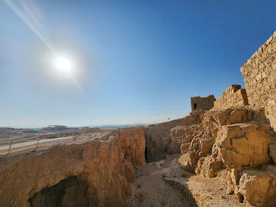 Temperatures atop of the Masada ruins can run up to a sizzling 50 degrees in summer. Photo: Saowanee ter Beek