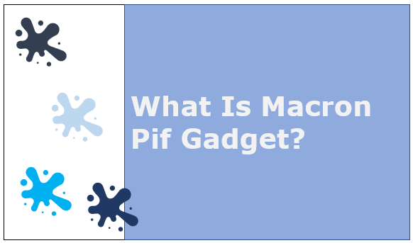 What is Macron Pif Gadget?