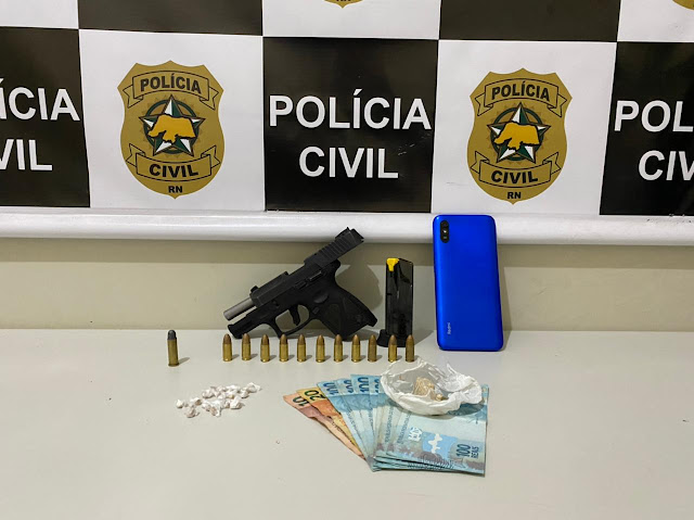 Polícia Civil prende suspeito por tráfico de drogas em Mossoró