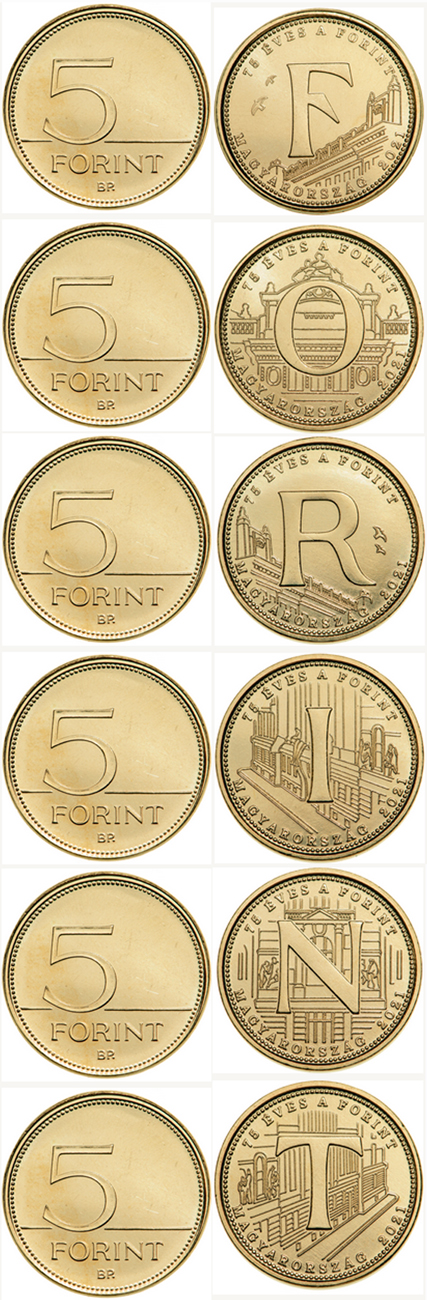 Hungary 5 forint 2021 - 75th anniversary of the introduction of the forint