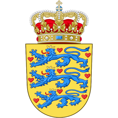 Coat of arms - Flags - Emblem - Logo Gambar Lambang, Simbol, Bendera Negara Denmark