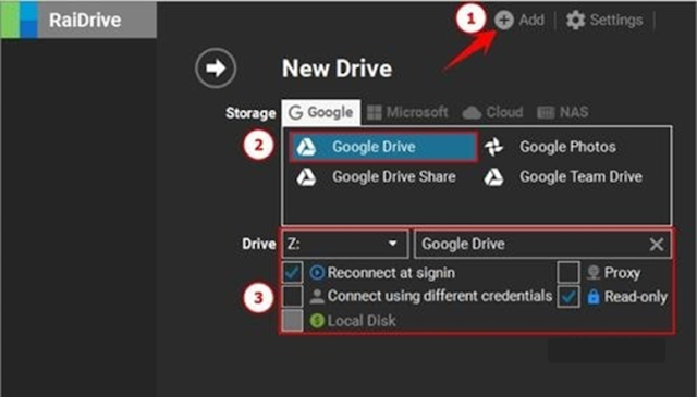 Cách sử dụng Googledrive và Onedrive như ổ đĩa mạng trên Windows