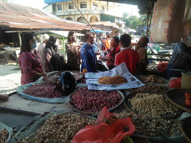 Satgas Pangan Tebingtinggi Sidak Kebutuhan Pokok Disejumlah Pasar Tradisional