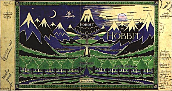 was led to the book's original jacket cover which Tolkien himself drew