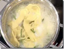 Pappardelle con vongole e asparagi