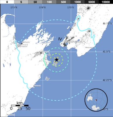 EPICENTRO SISMO 5,8 GRADOS, NUEVA ZELANDA, 21 DE JULIO 2013