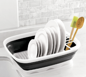 plastic collapsible dish rack