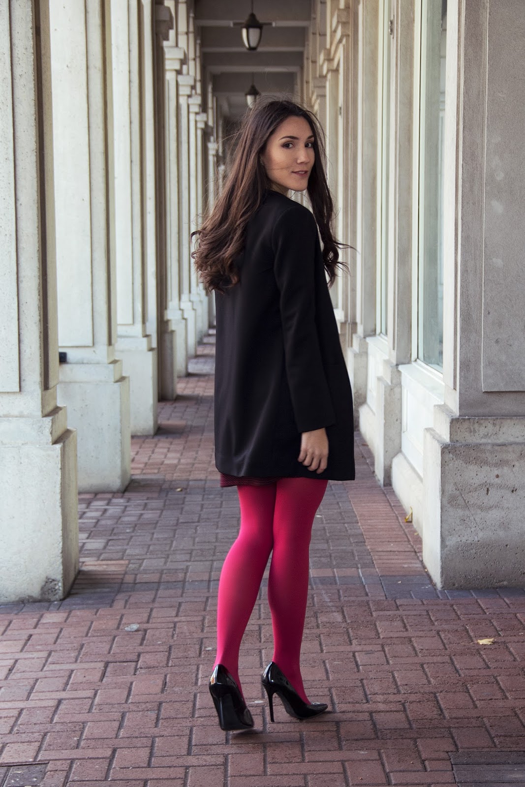 Pink coloured tights