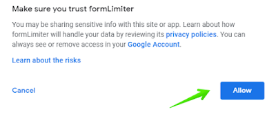 form filter gmail allow
