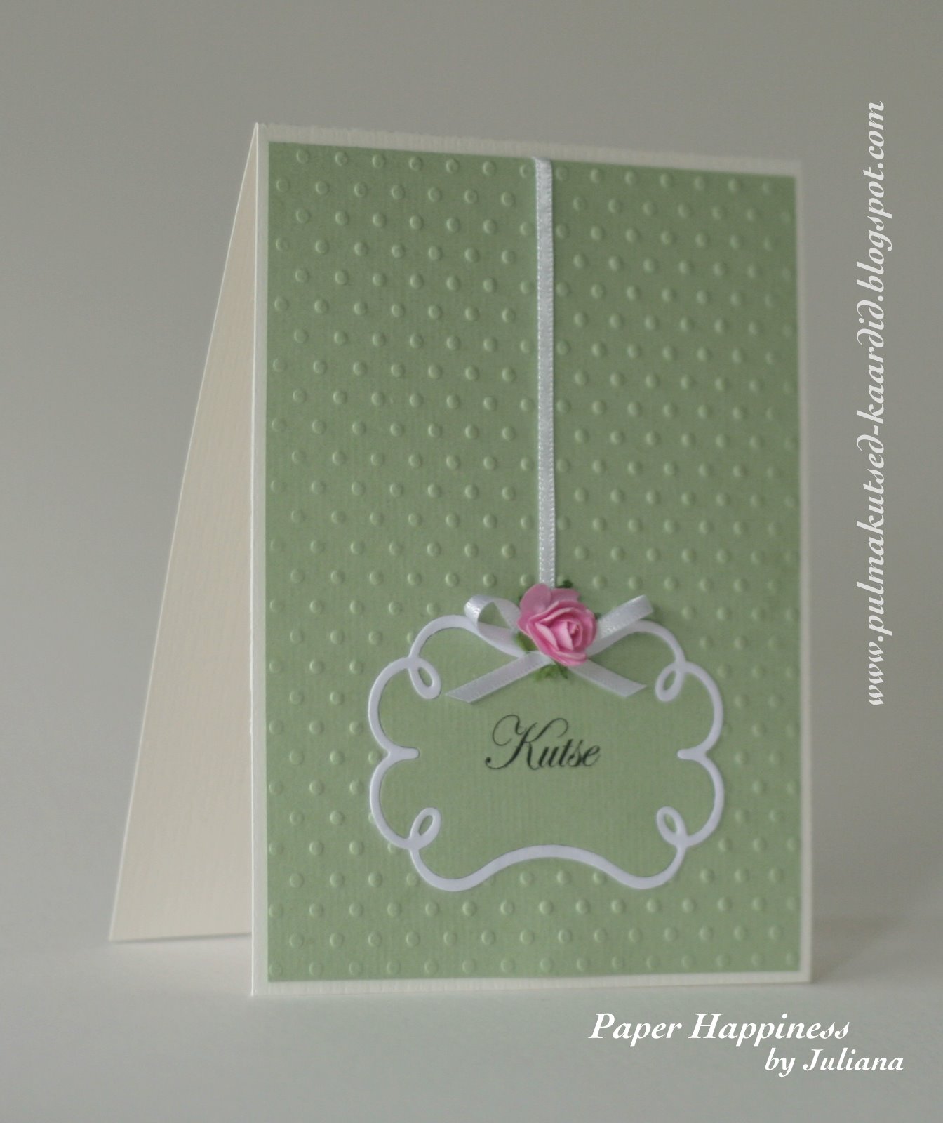 Pale Green Wedding Invitation