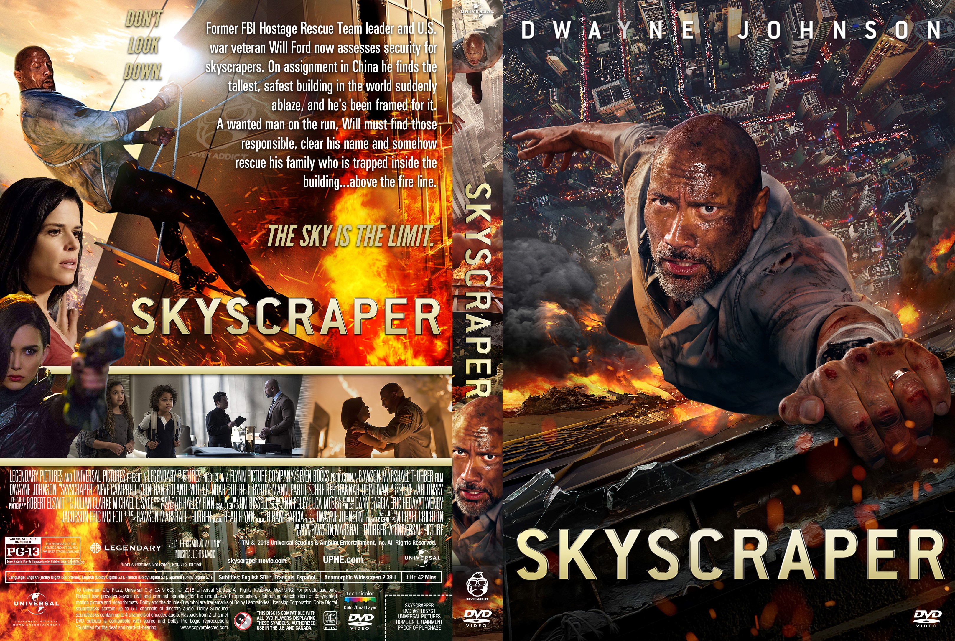 Skyscraper DVD Cover - Cover Addict - Free DVD, Bluray 