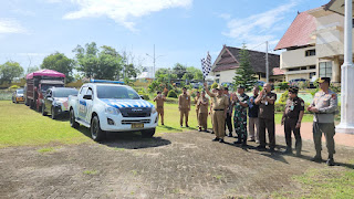 Apel Pergeseran Logistikd Pemilihan Kepala Desa Polres Soppeng Dan Wakil Bupati Melepas Secara Resmi