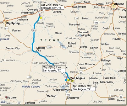 San Angelo and Colorado City