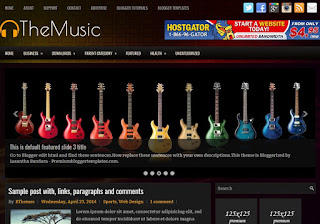 TheMusic Blogger Theme Download Free!