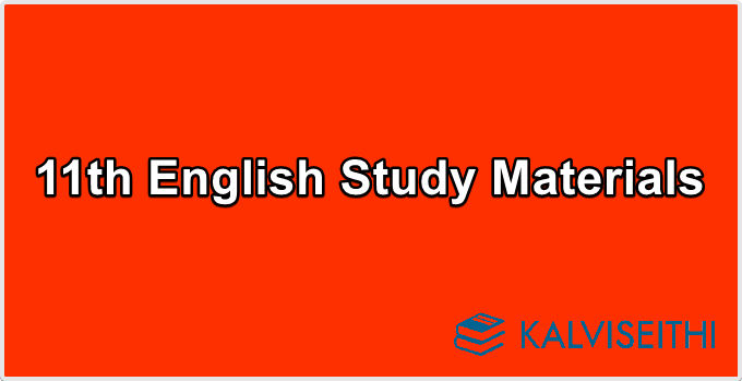 11th English Study Materials