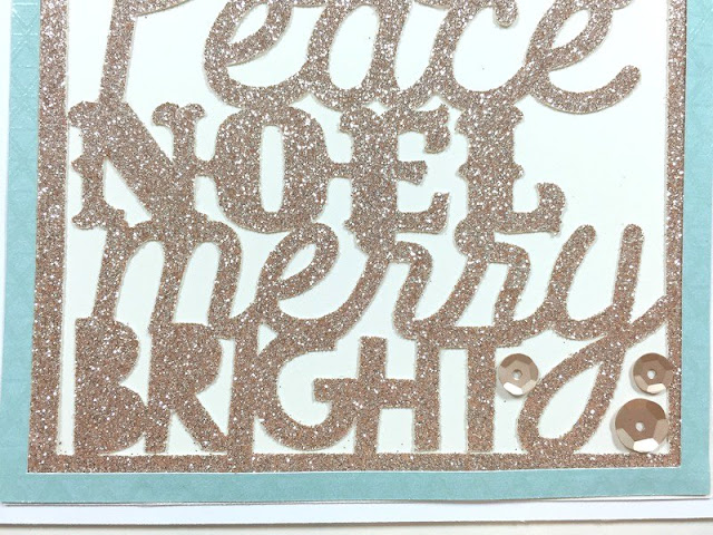 Cricut Artistry Christmas Word Art card