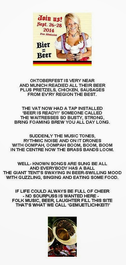 OKTOBERFEST IS VERY NEAR