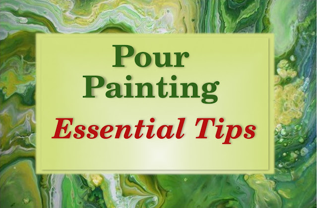 Acrylic Pouring tips and suggestions to avoid mistakes. Fluid art suggestion on colors, workspace, medium, torch, base coat to help pour paints flow easily